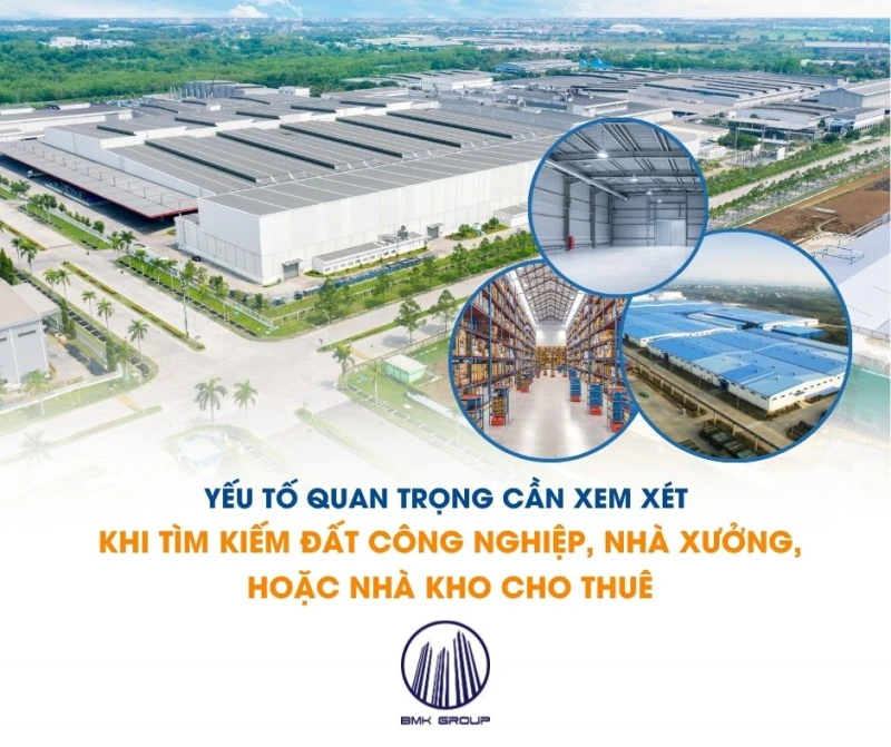 Giới thiệu đất công nghiệp, nhà xưởng, nhà kho cho thuê